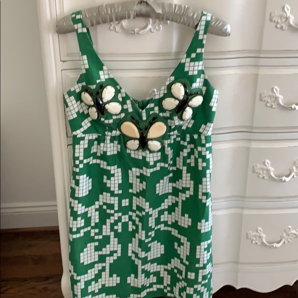 Karta bead printed dress